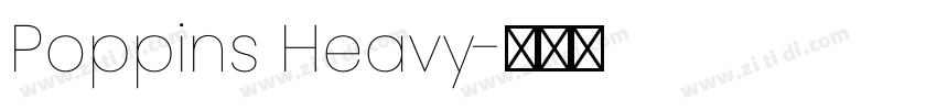 Poppins Heavy字体转换